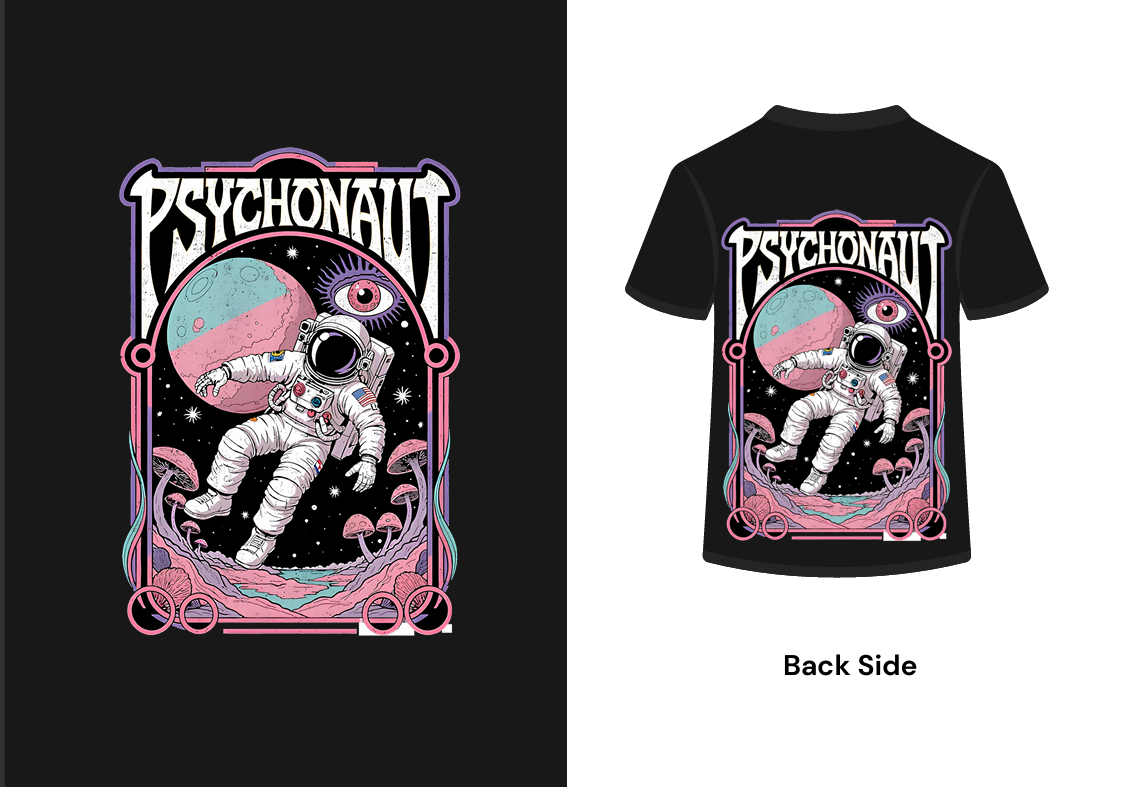 PSYCHONAUT LONG SLEEVE OVERZIED T-SHIRT